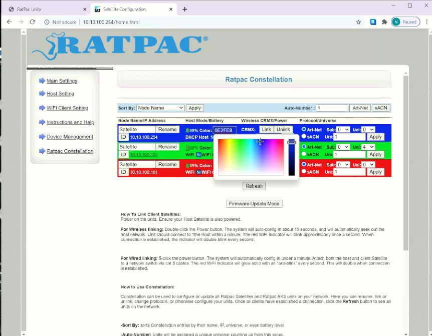 Constelaciones RatPac