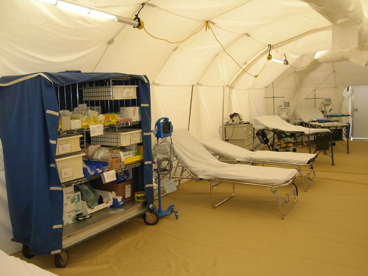 in field hospitals